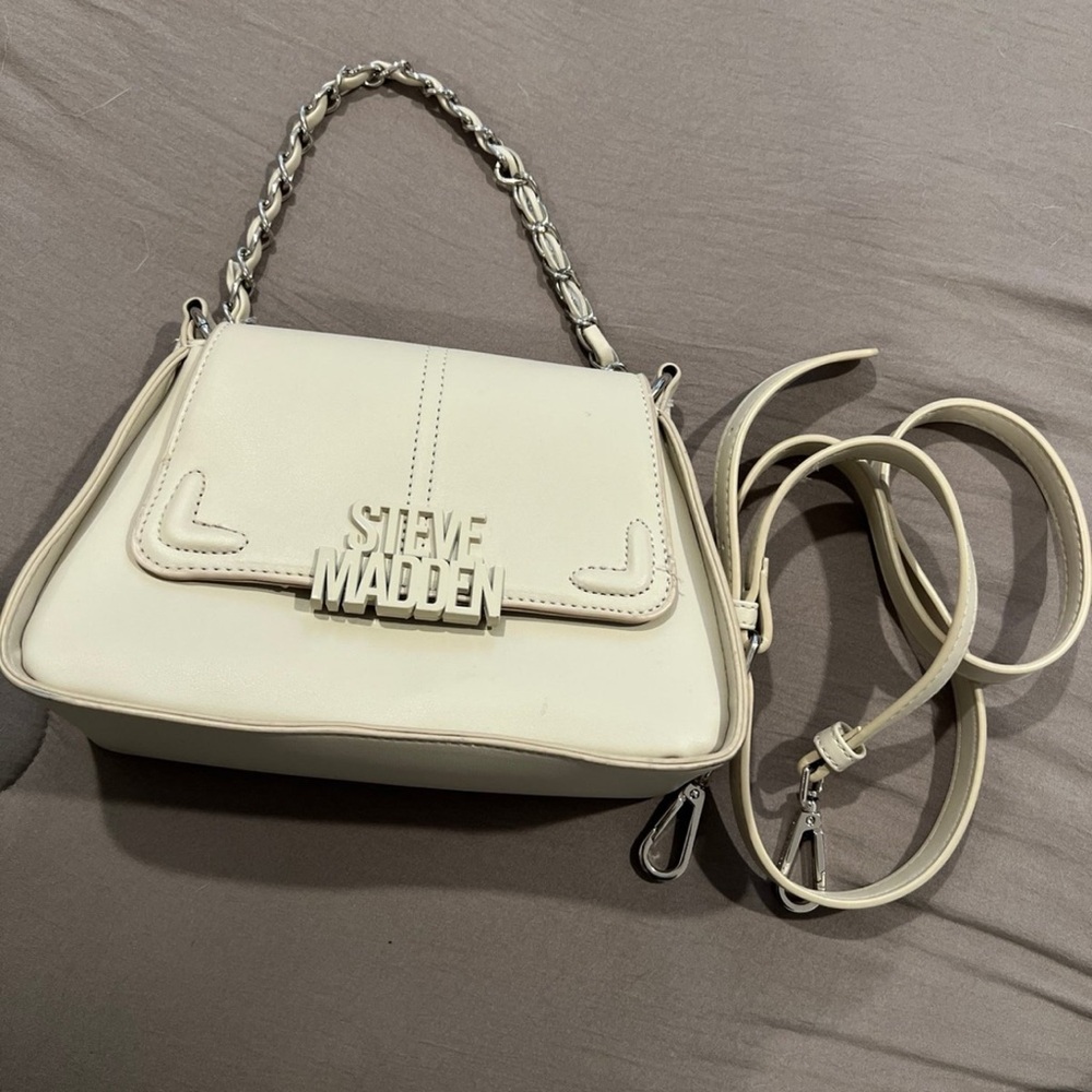 Steve Madden White Crossbody Bag